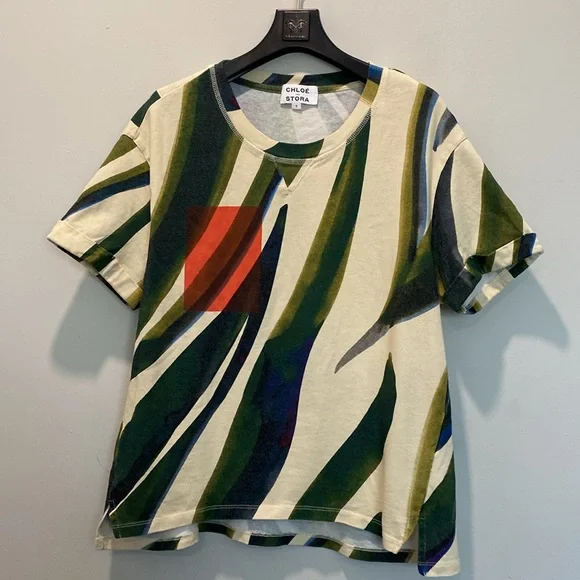 Abstract Multicolor Women's Top - Picture 2 of 11